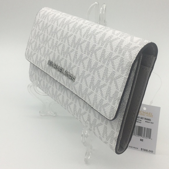 MICHAEL KORS JET SET TRAVEL Lg TRIFOLD WALLET - Picture 8 of 8